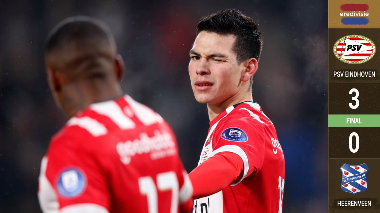 Con doblete y asistencia, Chucky Lozano dio triunfo al PSV