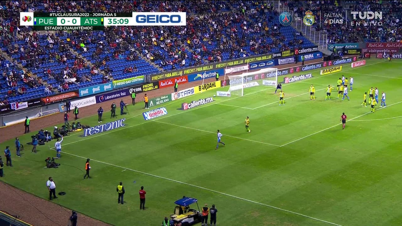 ¡TIRO ATAJADO! disparo por Lucão.