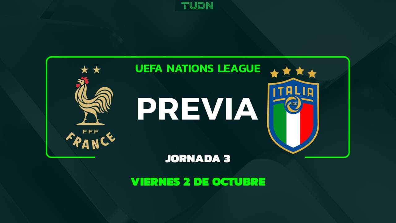 Francia vs. Italia: A qué hora y dónde ver el partido de la UEFA Nations League 2026-2027