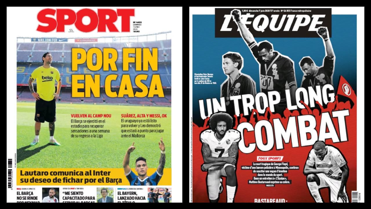 Así inicia la segunda semana de junio en el mundo deportivo, mostrando optimismo, unión y deseo de volver a ver a las estrellas del futbol detrás del balón.