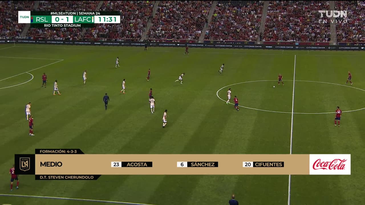 ¡GOL!  anota para Real Salt Lake. Sergio Córdova