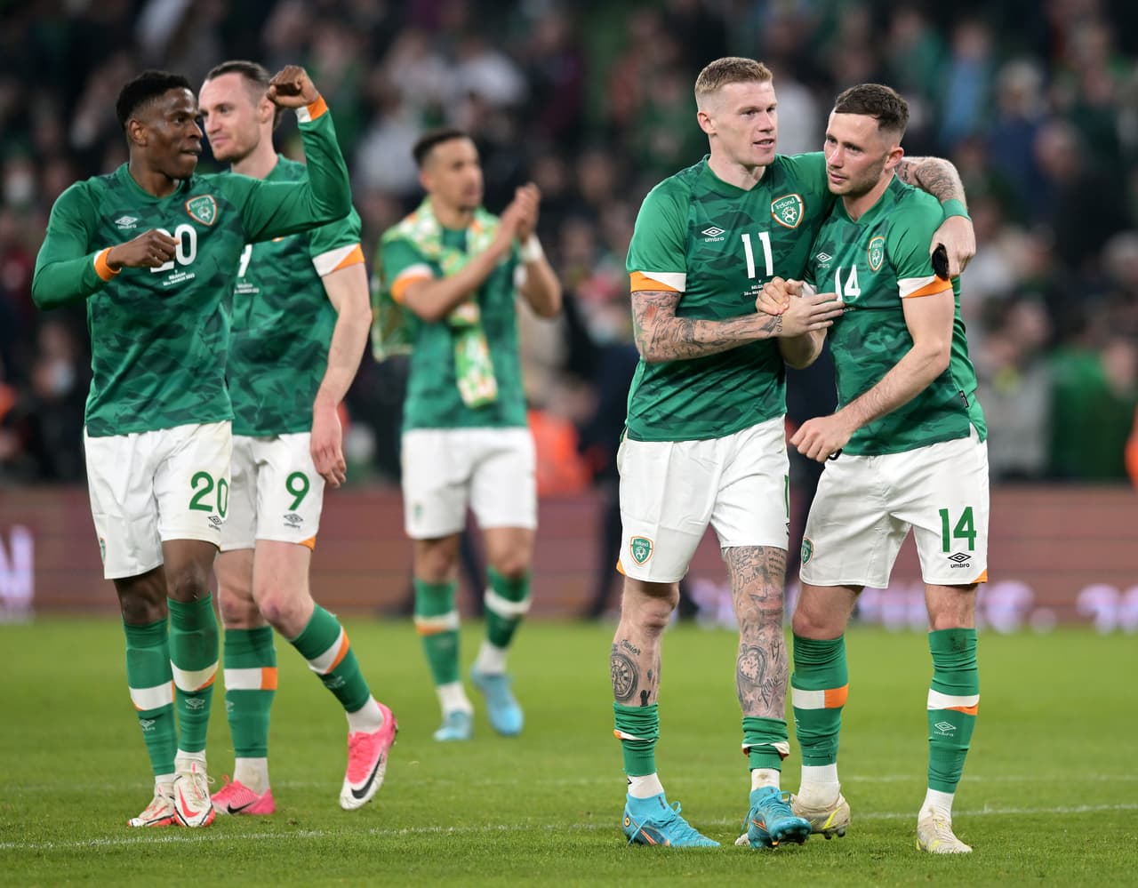 Irlanda y Bélgica no se guardaron nada y en un partido lleno de emociones firmaron un empate a dos goles.