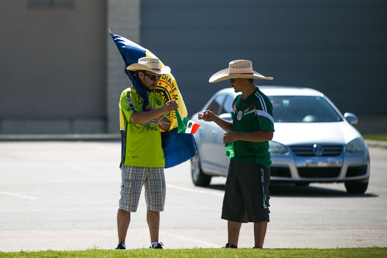 Los americanistas se diero cita en el estadio.