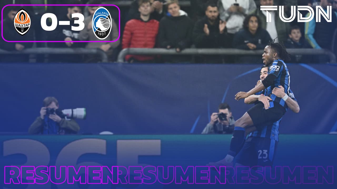 Resumen | Atalanta golea a domicilio al Shakhtar Donetsk