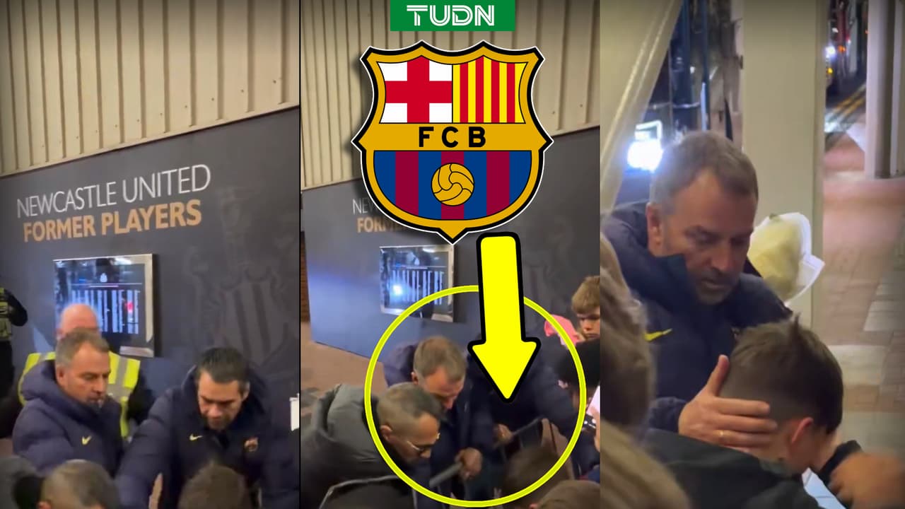 El bonito gesto de Flick al evitar que un joven fan fuera aplastado