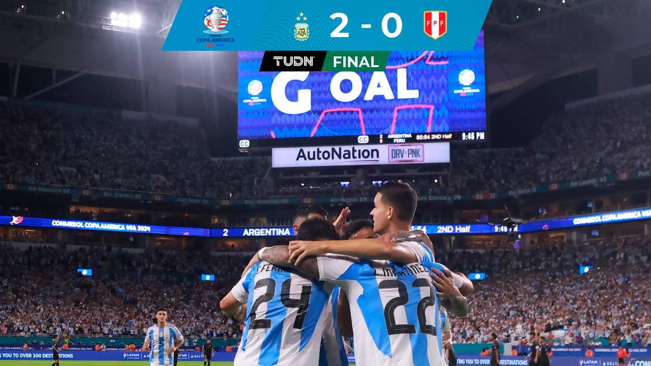 Argentina vence a Perú con goles de Laurato Martínez en la Copa América 2024