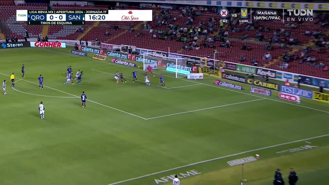 ¡Gol de Santos! Jugada de pizarrón que remata Geovanni Pérez
