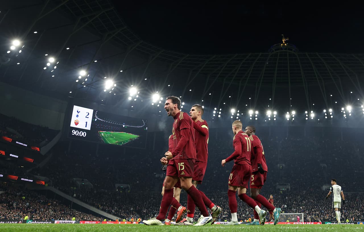 ¡Partidazo! Roma empata a los Spurs en tiempo añadido en Londres