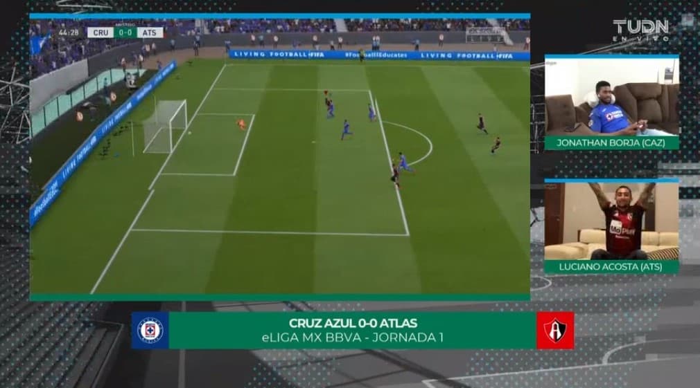 Al 45’ llego el primero de atlas.