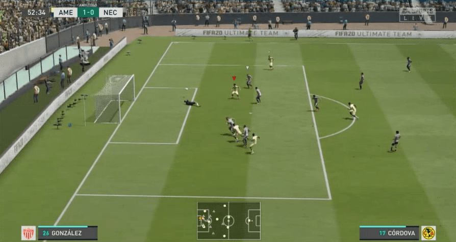 El Necaxa de Jairo González se llevó una 'manita' por parte de Gio dos Santos y el América en el torneo virtual de la eLiga MX.