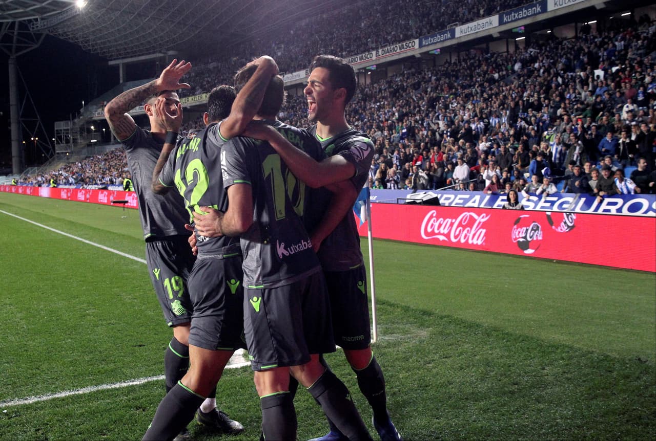 Real Sociedad se impuso 3-0 a Leganés con Héctor Moreno y Diego Reyes de suplentes, respectivamente, en la Jornada 24 de la Liga de España. Con doblete de Mikel Oyarzabal (minutos 50 y 59) y tanto de Willian José ganó el equipo vasco, que quedó de séptimo con 34 puntos.