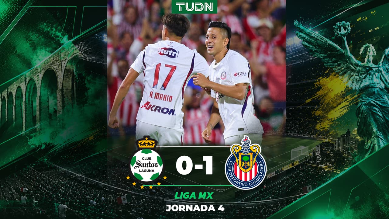 Resumen | Chivas saca el triunfo por la mínima ante Santos Laguna