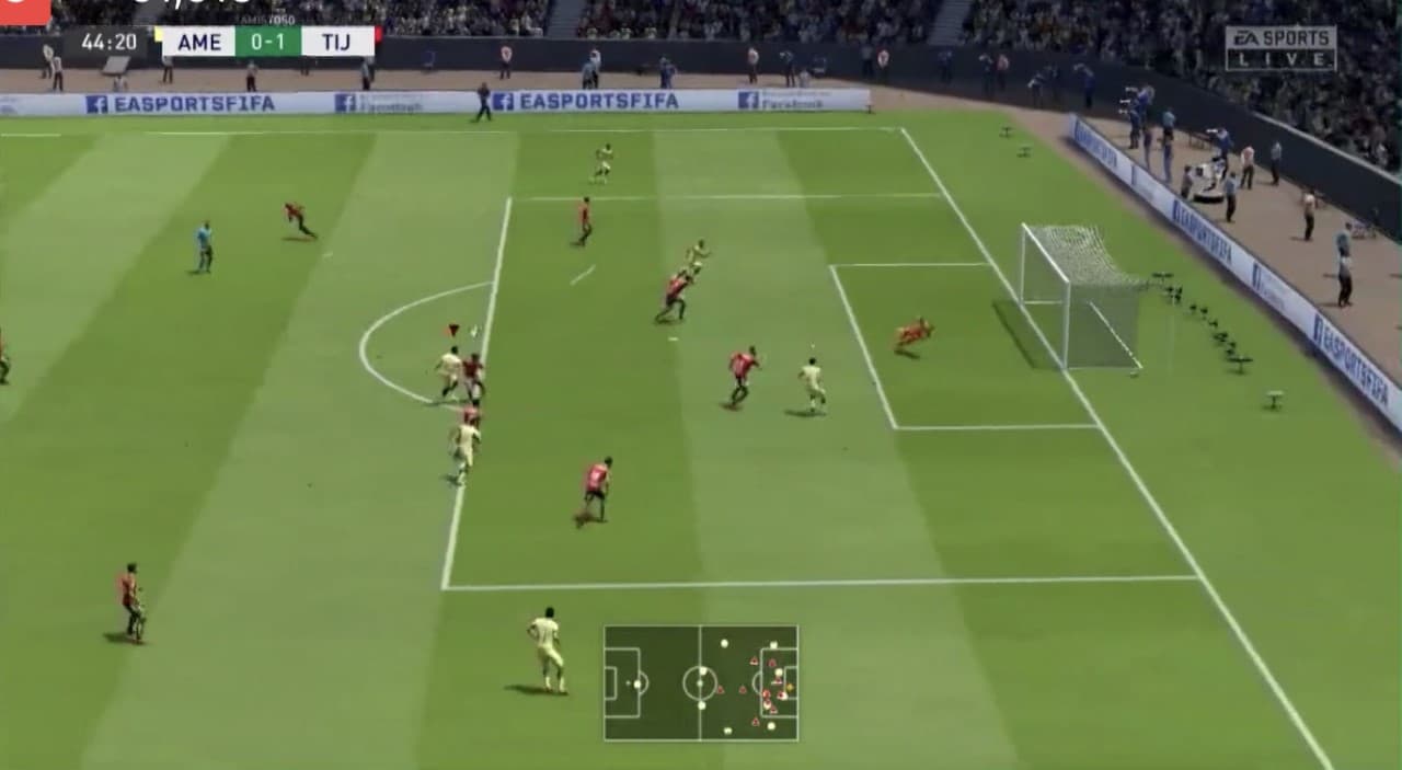 Santiago Cáseres cae en su debut de la eLiga MX frente a Miguel Barbieri, el americanista no encntó su juego y cayó 3-1 frente al xolaje.