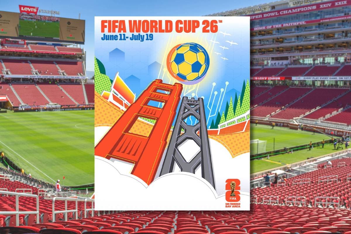 Puente Golden Gate protagoniza póster de San Francisco para Mundial 2026