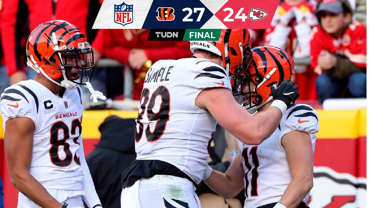 Sorpresa gigante en la NFL: Bengals vencen a Chiefs y van al Super Bowl