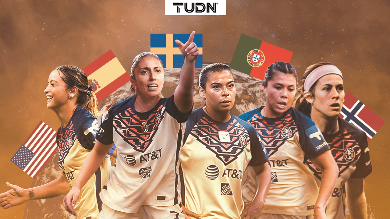 América Femenil tiene 11 de 24 jugadoras con experiencia internacional