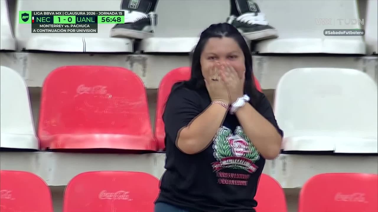 ¡Poste le niega el gol a los Tigres! Ozziel Herrera el que dispara