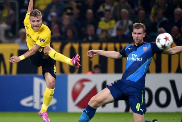 En un duelo que despertaba expectaciones el Borussia Dortmund se impuso por 2-0 al Arsenal de Inglaterra con goles de Imobile y Aubameyang.