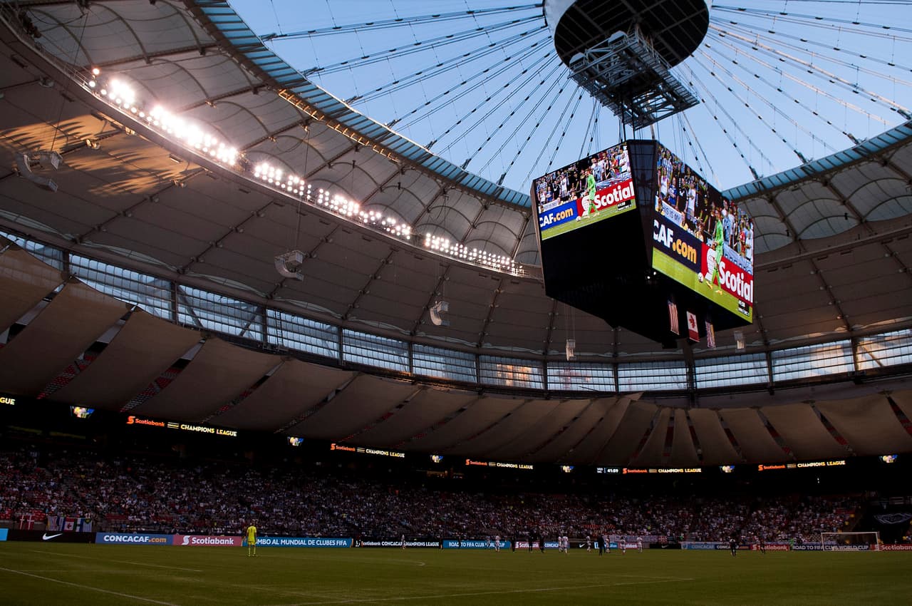 BC Place, casa de los Vancouver Whitecaps, tiene capacidad para 54,500 fans.