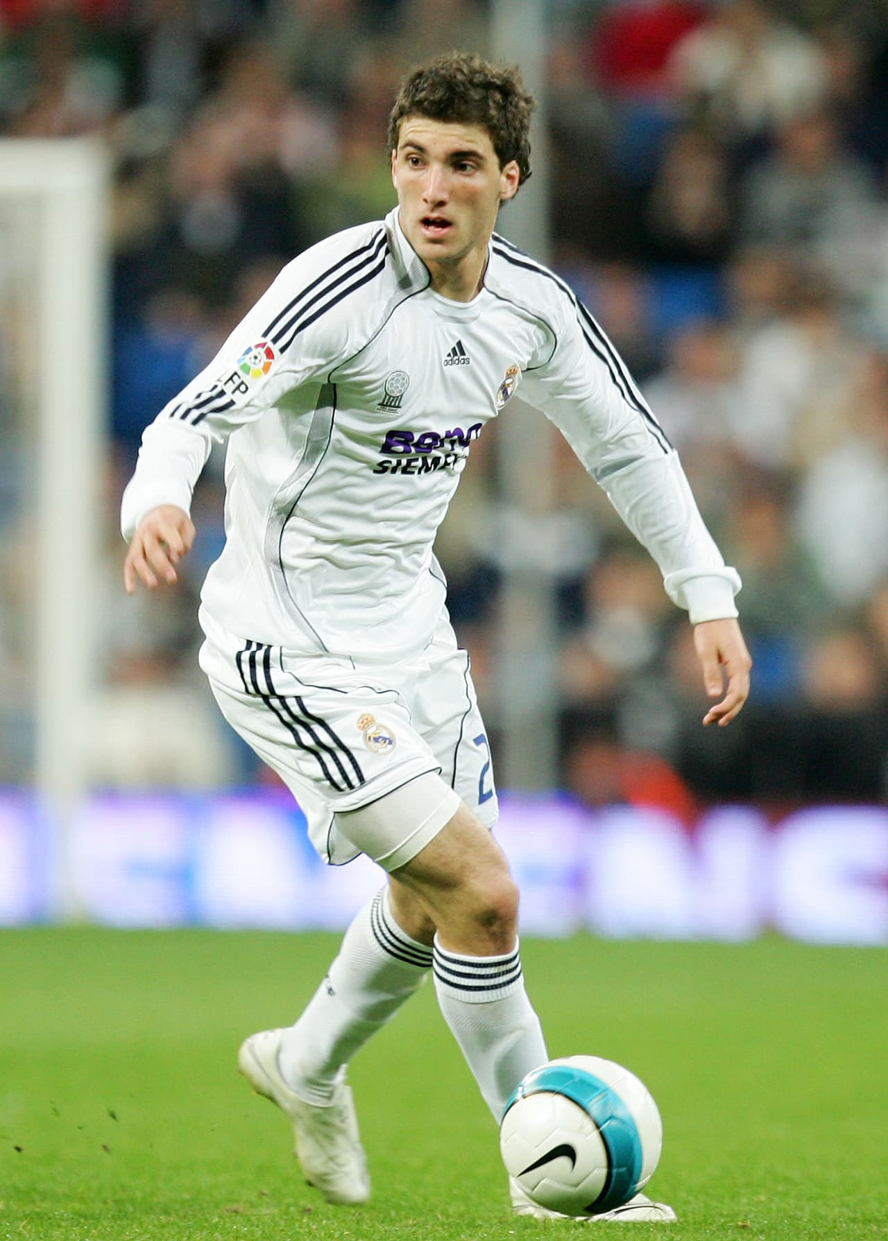 Cuando arribó al Real Madrid en 2006 desde River Plate, su forma física era así.