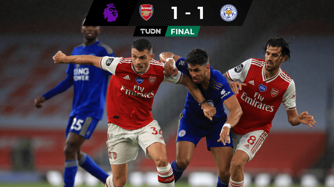 Arsenal empata con Leicester; respiran los Wolves de Raúl Jiménez