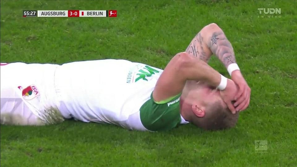 Tiro desviado de André Hahn