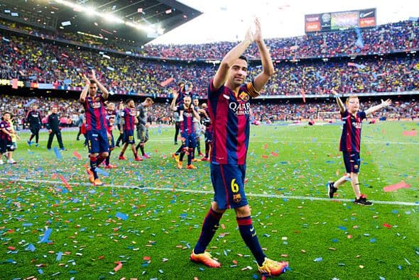 Xavi fue el protagonista de la vuelta de los campeones.