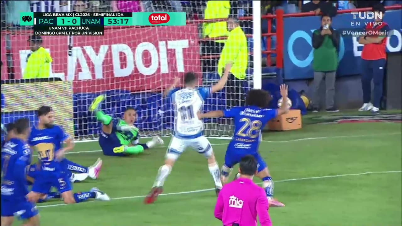 ¡Pumas no se encuentra en el partido! Los de CU se salvan tras dos jugadas en el área