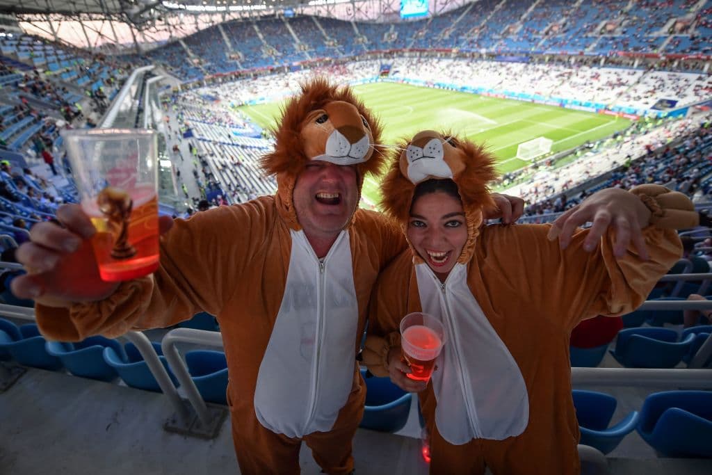 Si no es ahora, ¿cuándo sacar el traje de los leones? Recordemos que a Inglaterra se le conoce también como el equipo de los tres leones, chequen su escudo.