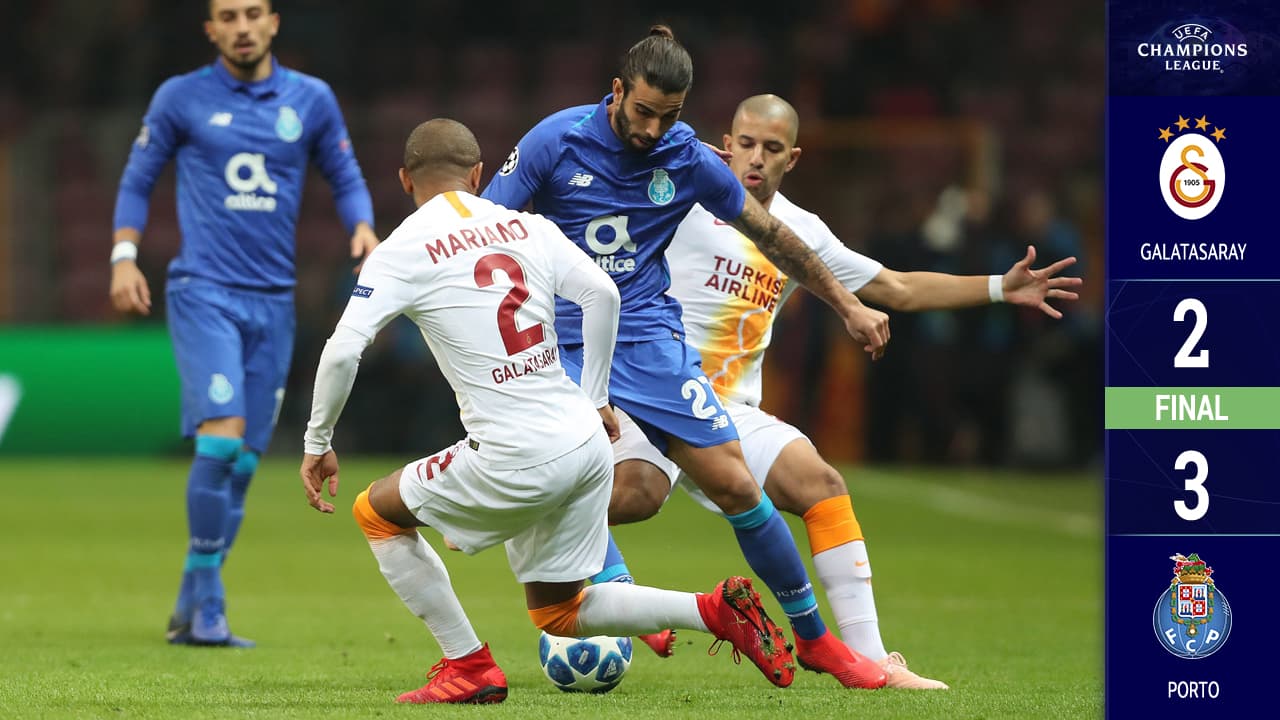El Porto venció al Galatasaray y se apoderó del Grupo D de la Champions League 