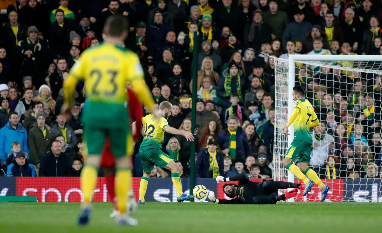 Fue el cuarto partido consecutivo que Alisson logró mantener el cero su portería.