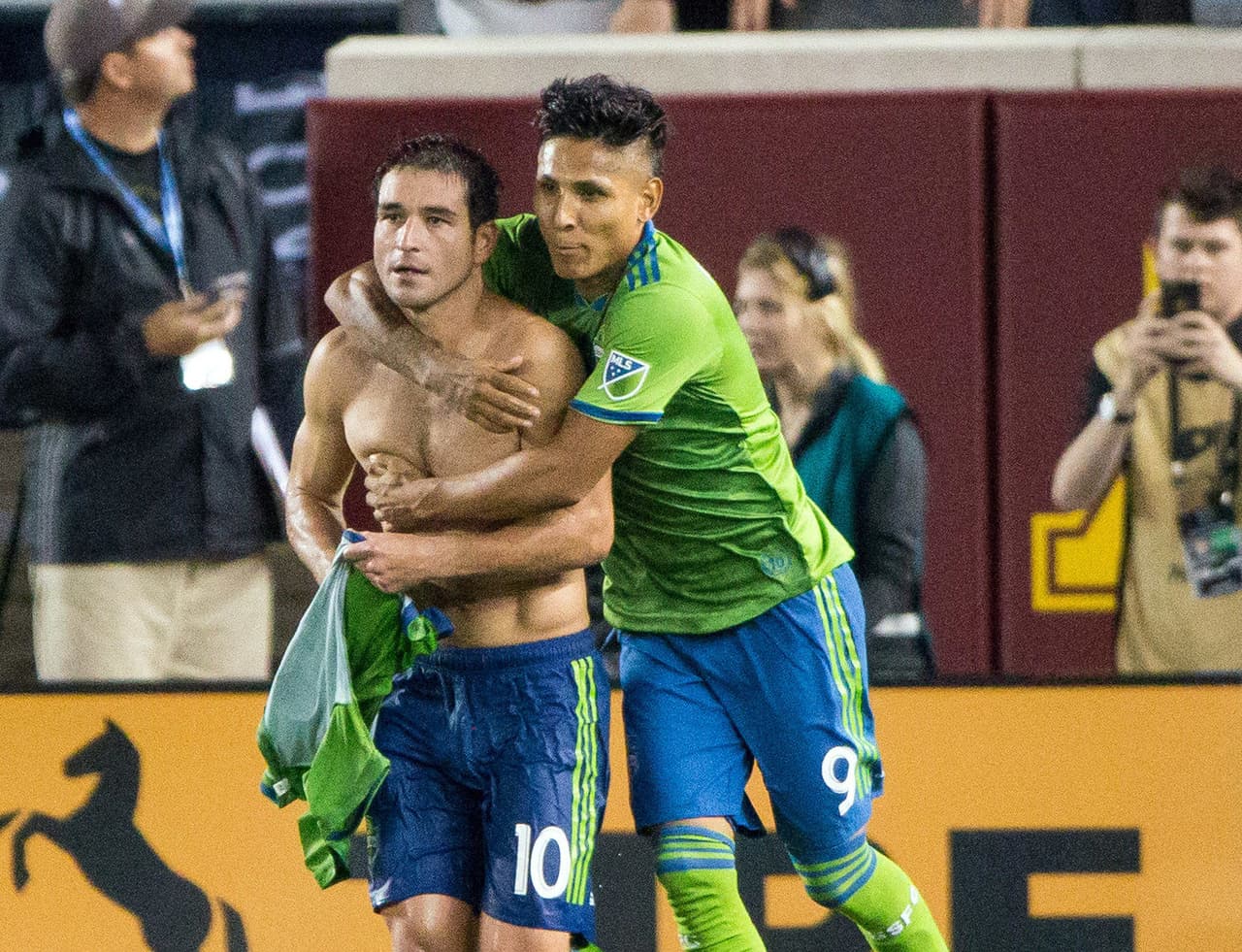 Nicolás Lodeiro y Raúl Ruidíaz, figuras de Seattle Sounders.