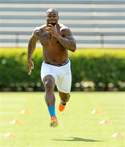 Mira las mejores tomas dentro y fuera del campo del novato corredor egresado del Sur de California y tomado por los SF 49ers (AP-NFL).