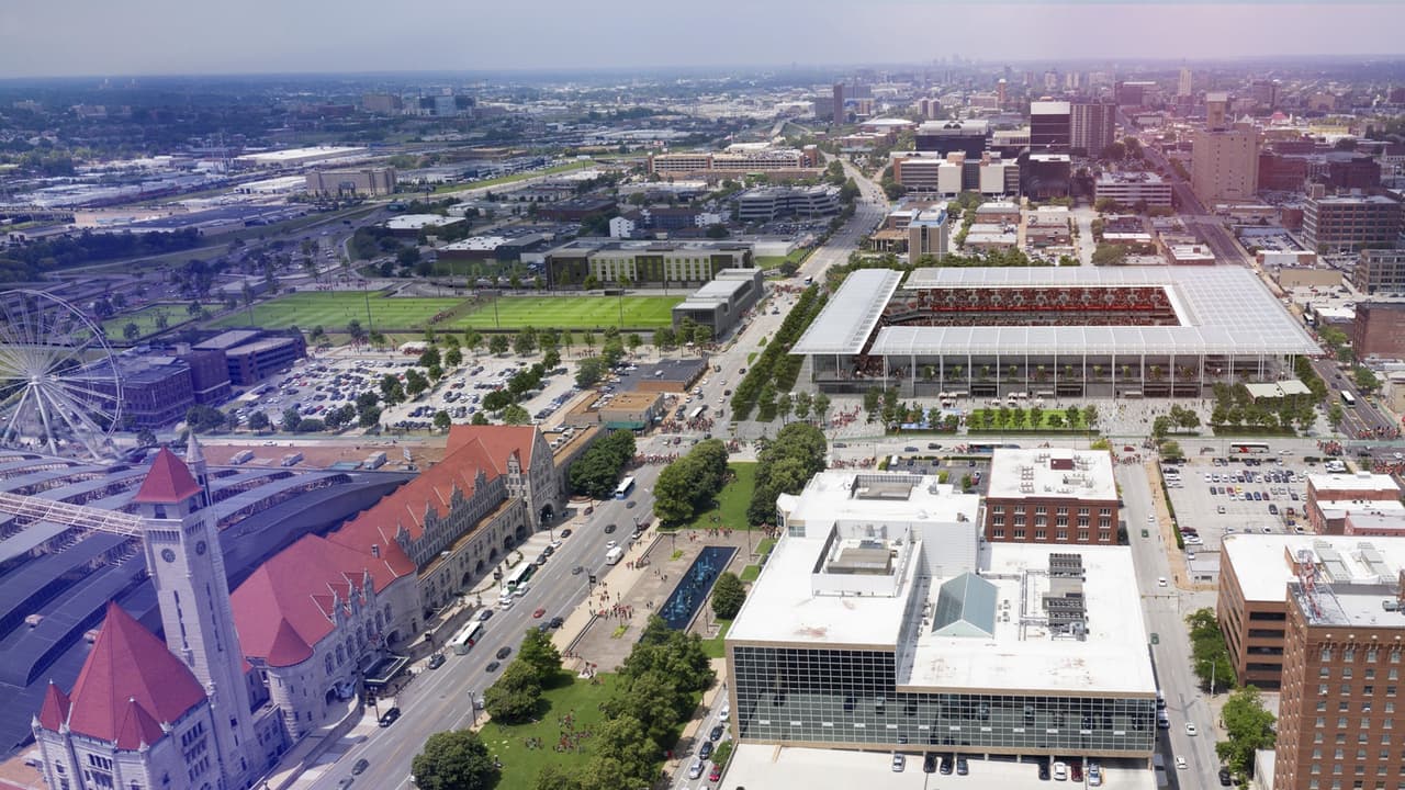 El complejo para la futura franquicia de MLS dará nueva vida a la zona de Dowtown West, en St. Louis.