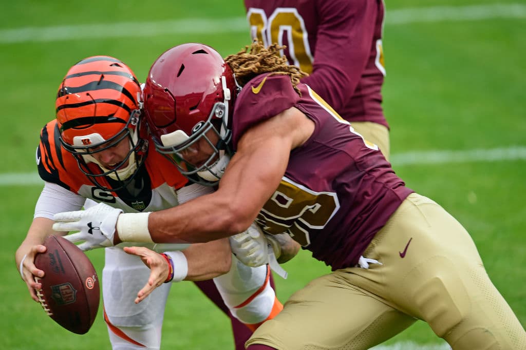 Washington Football Team derrota a Cincinatti Bengals 20-9. El quarterback Joe Burrow sale por una fuerte lesión en la rodilla.