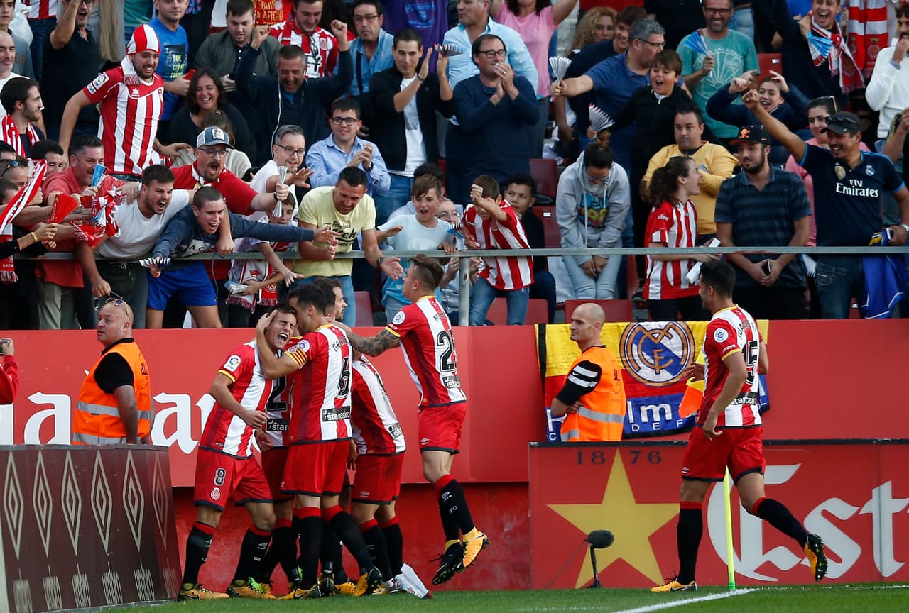 Quinto gol de Stuani en la temporada de la Liga, que lo consolida como el goleador del Girona.