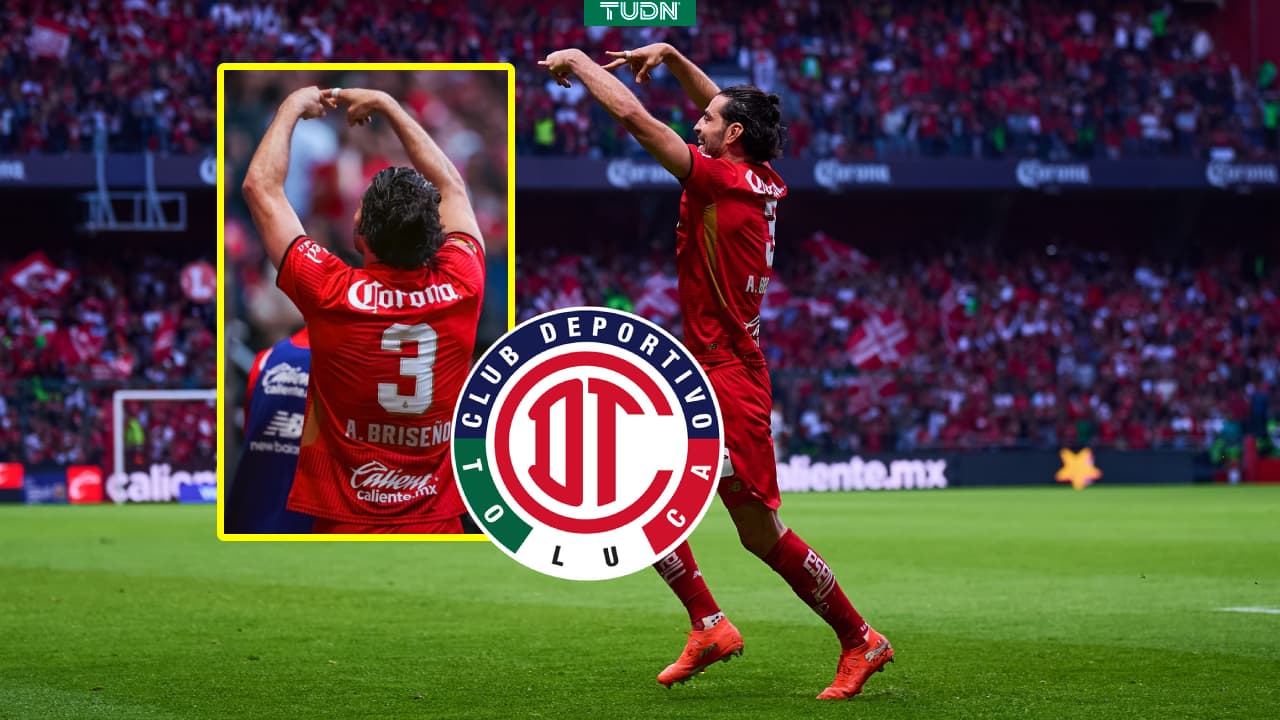 'Pollo' Briseño confiesa para quién fue el festejo de su gol en el Toluca vs. Juárez