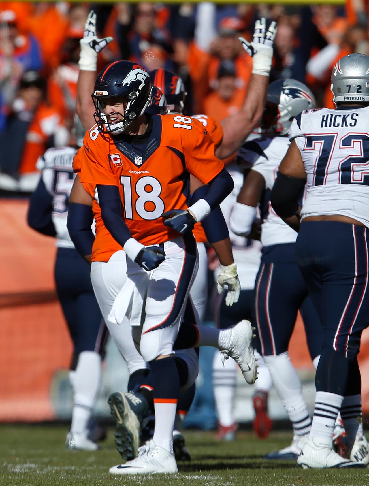 40 los pases de touchdown que Peyton Manning ha logrado en postemporada.