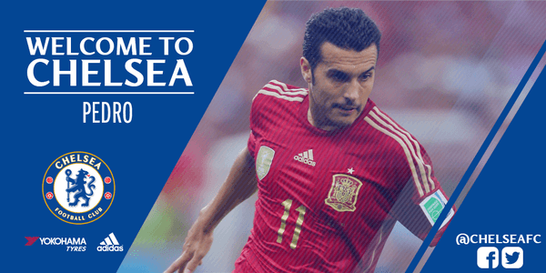 Oficial: Chelsea firma a Pedro por $36 millones