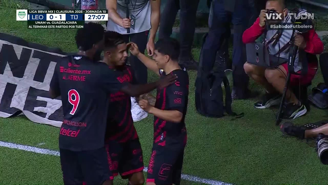 ¡Balazo y golazo de Castañeda para la ventaja de Xolos!