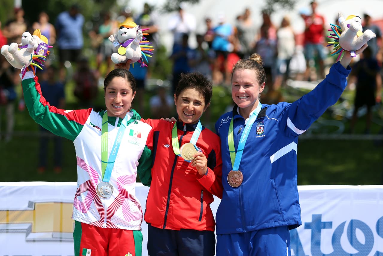 Barbara Riveros le dio el oro en triatlón a Chile, fue perseguida por la mexicana Paola Díaz, en tercer lugar llegó la de Bermudas Flora Duffy fue tercer lugar.