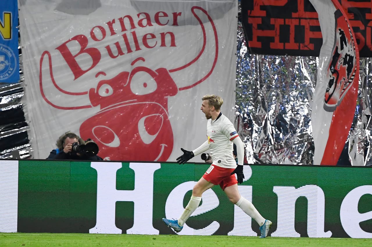 RB Leipzig empata 2-2 con el Benfica; para los visitantes marcaron Pizzi y Vinícius, Forsberg hizo doblete al final del partido para rescatar el empate.