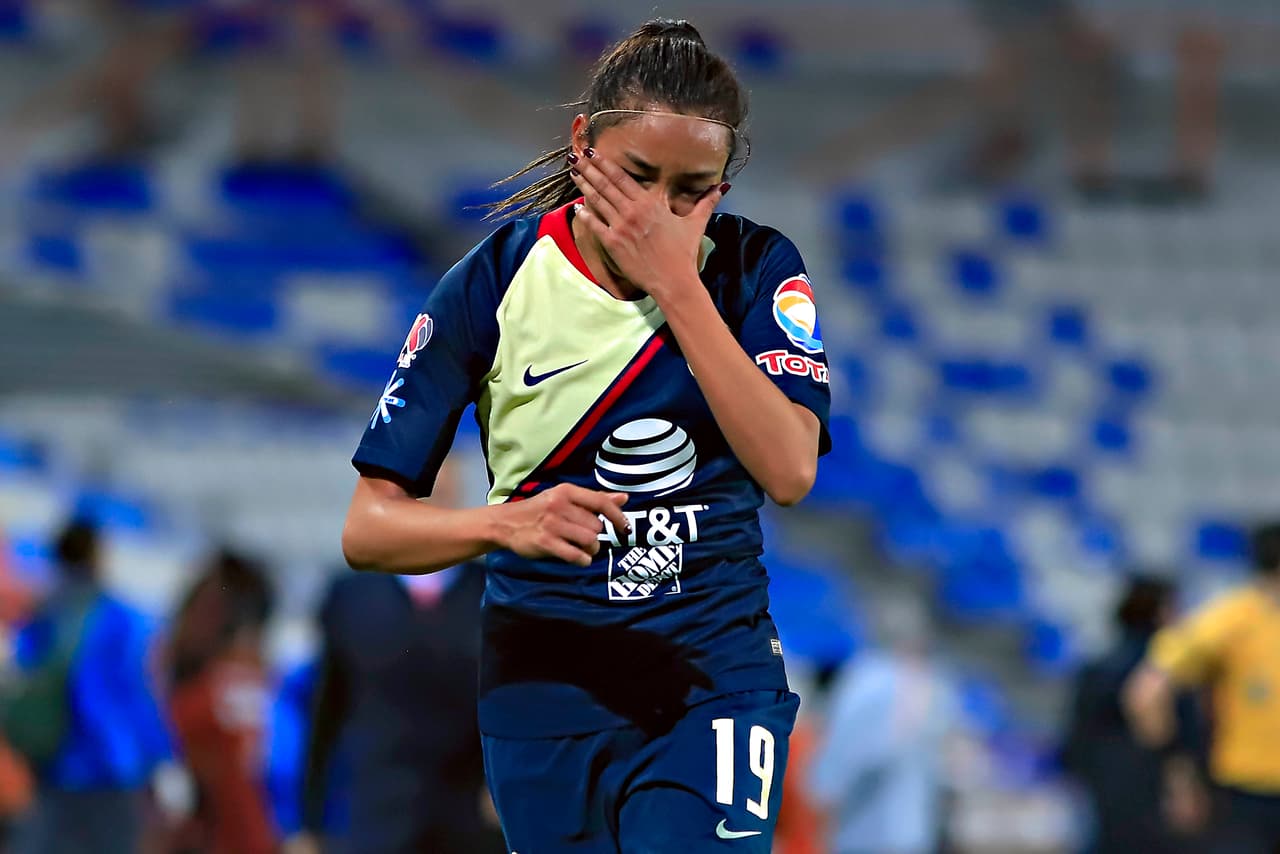Zulma Yared Hernández del América se fue con tarjeta roja y se perderá la Final de la Liga MX Femenil.