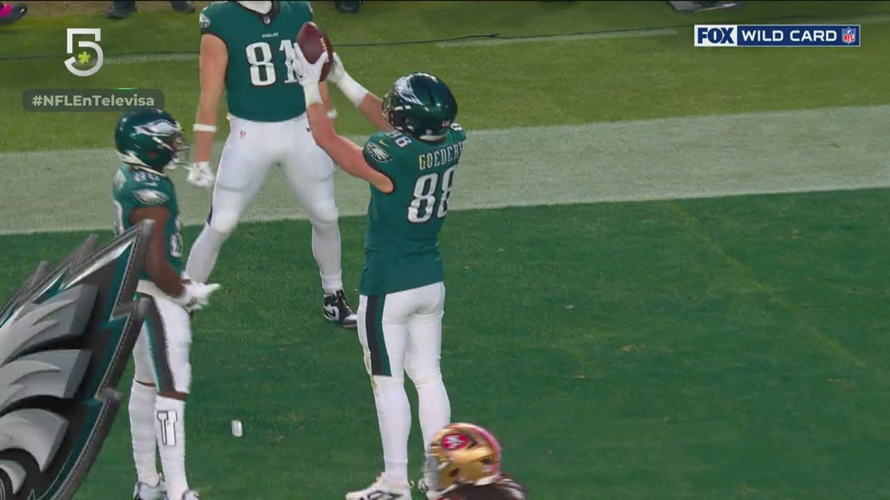 ¡Eagles se pone en la pizarra! Goedert entra a las diagonales con el acarreo