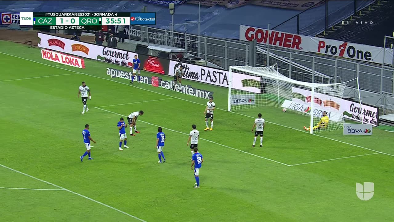 ¡GOOOL! Orbelín Pineda anota para Cruz Azul.