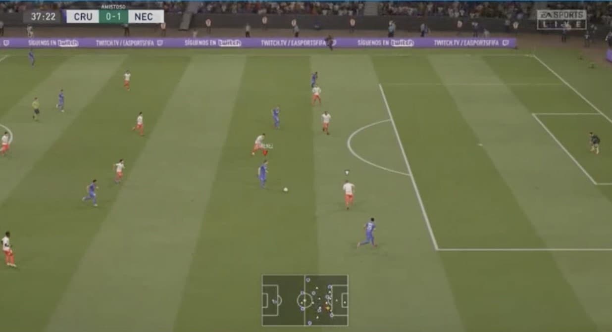 Cruz Azul no logra aguantar la ventaja y en la última jugada del partido Kevin Mercado se logra meter en el área de la Máquina para marcar el tanto del empate.