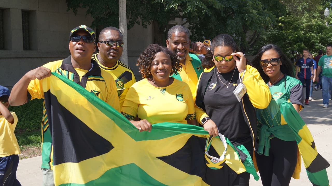 Aficionados se dieron cita al Soldier Field para el enfrentamiento entre Jamaica y Venezuela en Chicago