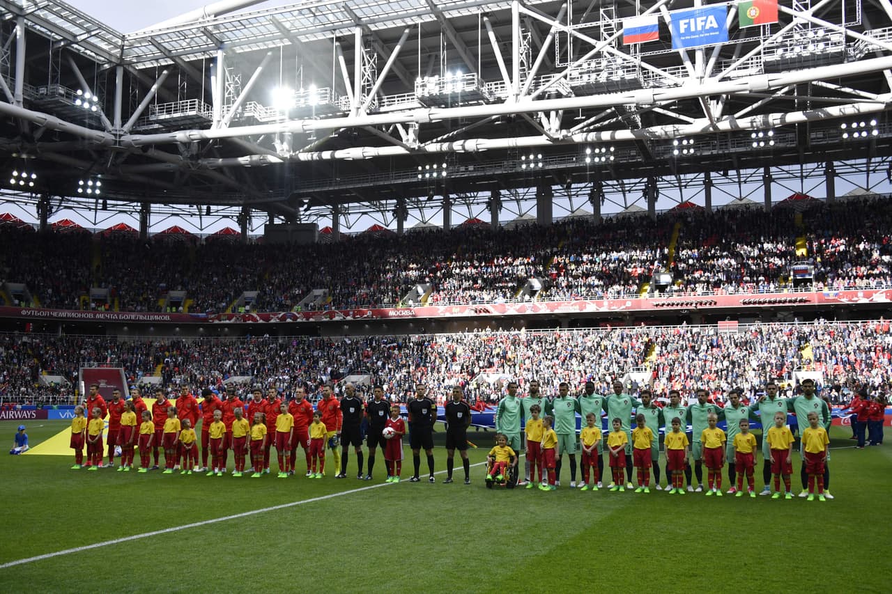 El Otkrytie Arena se llenó de público para recibir a la selección de Rusia y de Portugal en la segunda jornada del grupo A de la Copa Confederaciones.