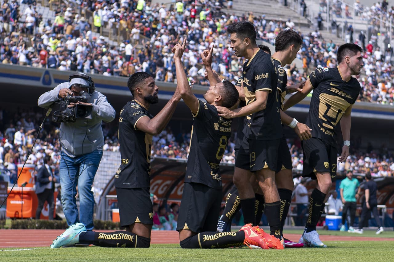 Pumas logró su segundo triunfo del Clausura 2023 con una gran goleada ante León por 4-1, con doblete incluido de Juan Dinenno por la Jornada 3 de la Liga MX.