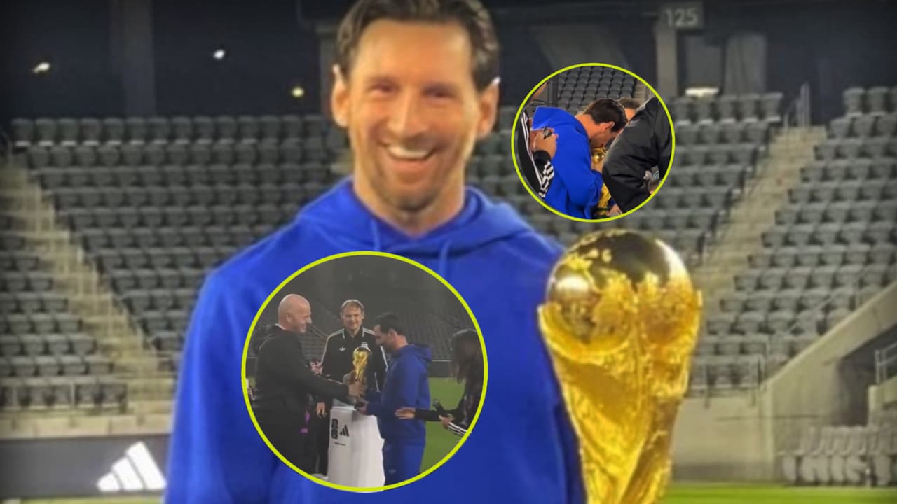 Infantino entrega la Copa del Mundo a Messi y... ¡se arma la polémica!